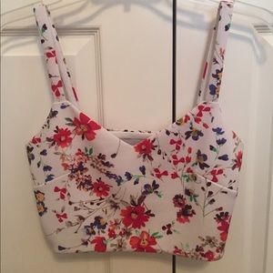 Express floral crop top